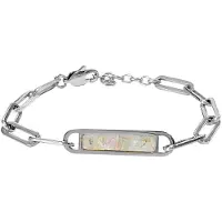 CO88 Collection - Schakel armband - 15+3CM - Mother of pearl