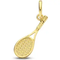 New Bling 9NBG-0708 Gouden Hangertje - Tennisracket - 15mm - 14 Karaat - Goud