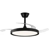 CristalRecord Plafondventilator Polaris Ø 106 cm zwart