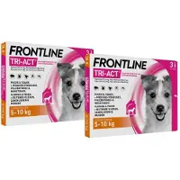 Frontline 2x Tri-Act Anti Vlooien en Teken Druppels S 3 pipetten