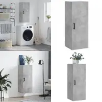 vidaXL Hangkast 34,5x34x90 cm betongrijs - Wandkast - Wandkasten - Hangkast - Hangende Kast
