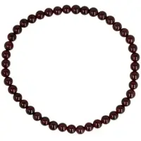 Ruben Robijn Granaat kralenarmband 4 mm