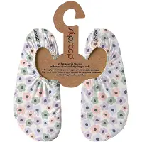 SLIPSTOP gebloemde waterschoenen wit/blauw/roze Meisjes Textiel Bloemen - maat 18/20