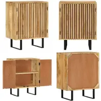 vidaXL Dressoir met 2 deuren 55x35x70 cm massief mangohout - Dressoir - Dressoirs - Kast - Dressoirkast