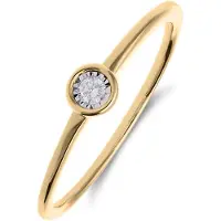 Lucardi Ring 'Süße kleine Prinzessin' goud
