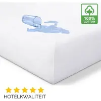 Droomtextiel Matrasbeschermer 90x220 cm - Waterdicht - Anti Bacterieel - Incontinentie Molton - Hoogwaardige Kwaliteit