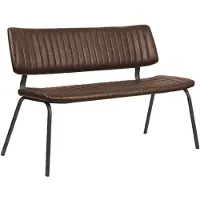 Label51 - Eetkamerbanken Gusto - Bruin - 63x120x81cm