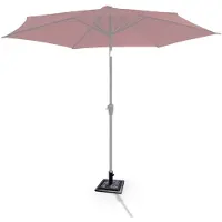 Costway Parasolvoet voor Patio, Zware Parasolvoet voor buiten, Gietijzer parapluhouder voor Tuin Strand, Klassieke Vierkante Paraplu Staand Dek Veranda
