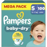 Pampers - Baby Dry - Maat 5+ - Mega Pack - 100 Stuks - 12-17 kg
