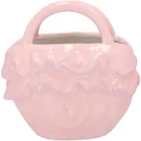 Daan Kromhout Yfke dreamy light pink/purple vase bag ruffle 20x13x20cm