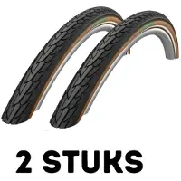 Schwalbe Buitenband Road Cruiser 28 X 1.60 (42-622) Zwart/bruin - Voordeelverpakking 2 stuks