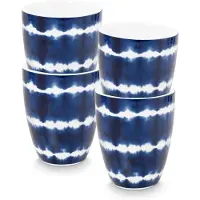 Vtwonen Tie-Dye Mok zonder oor - Mokken - Kopjes - Serviesset van 4 - 425ml