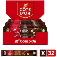 Côte d'Or Chocolade Repen Puur Hele Hazelnoten - 32 x 45 gram