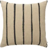 Ferm Living Sierkussen Oleo Natural / Black (50 x 50 cm)