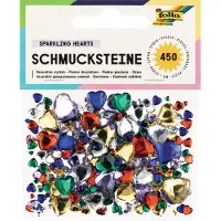 SupertargetShop Folia sierstenen 450 stuks, hartjes