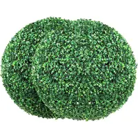 Vevor 2x Buxusbol Kunst Ø50,8cm Tuindecoratie Buxusbol Kunst Buxusbol Kunstplant gemaakt van PE
