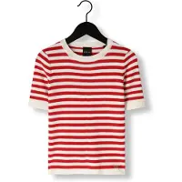NIK&NIK T-shirt rood Meisjes Viscose Ronde hals Streep - maat 152