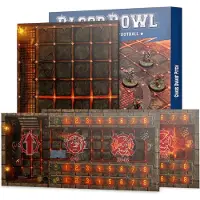 Games Workshop Blood Bowl Chaos Dwarf Team Pitch & Dug Outs