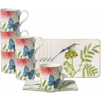 Villeroy & Boch Kaffeetassen mit Untertassen Amazonia 210 ml Set van 6