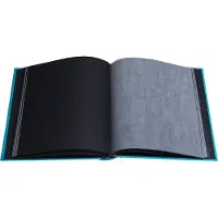 Exacompta Fotoalbum boekgebonden 60 zwarte pagina's Pop'N Co - Cyaan - 16088E