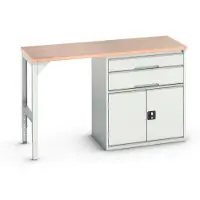 Bott Verso Werkbank | 2 Lades | 2 Deuren | Breedte 1500mm | Multiplex | RAL 7035 - 16921905.16