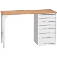 Bott Verso Werkbank | 7 Lades | Breedte 1500mm | Multiplex | RAL 7035 - 16921901.16