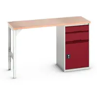 Bott Verso Werkbank | 2 Lades | 1 Deur | Breedte 1500mm | Multiplex | RAL 3004 - 16921902.24
