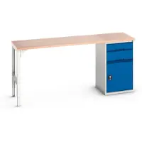 Bott Verso Werkbank | 2 Lades | Breedte Lade 525mm | Multiplex | RAL 5010 - 16921952.11
