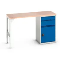 Bott Verso Werkbank | 2 Lades | 1 Deur | Breedte 1500mm | Multiplex | RAL 5010 - 16921902.11