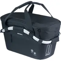 Basil Classic Carry All ISO fietsmand met MIK-bevestiging 18 liter 38 x 21 x 27 cm - zwart