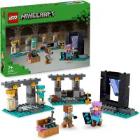 LEGO Minecraft: De Wapenkamer, speelset met heldenfiguren, speelgoedwapens en een Alex-figuur, actiespeelgoed voor jongens en meisjes, cadeau voor gamers en kinderen vanaf 7 jaar, artikelnummer 21251