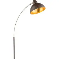 Globo Lighting Bruine metalen trendy vloerlamp Globo Anita