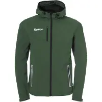 Kempa softshell jas, heren/kinderen, donkerolijf, maat 140