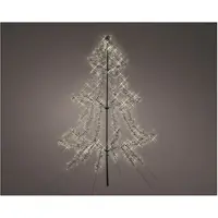 Lumineo Metalen kerstboom met verlichting | 2 meter