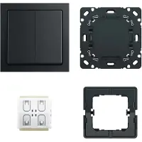 ABB Busch-Jaeger 6716 UJ-885 Future FoH Schakelaarset Mat Zwart - 2CKA006710A0016