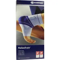 Bauerfeind MalleoTrain Enkelbrace Zwart - Links - Maat 4