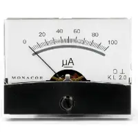 Monacor 0290540 PM-2/100UA PM-2/100UA draaispul-inbouwinstrument, 0,1 mA Draaispoel