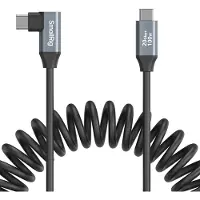 SmallRig 4792 USB-C (Straight) To USB-C (Angled) Coiled Data cable
