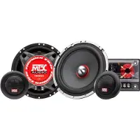 MTX Audio MTX TX665S Luidsprekerset 16,5 cm 2-weg 90 W RMS 4O aluminium chassis neodymium tweeter zijden do...