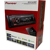 Pioneer MVH-S420BT Autoradio Enkel din Rood-USB-Bluetooth - 4 x 50 W
