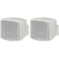 Monacor EUL-26/WS PA-wandluidspreker, Wandluidspreker 10 W Lux-wit 1 paar