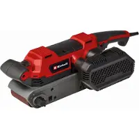 Einhell Elektrische Bandschuurmachine TE-BS 850 E - 850 W - 200-400 t/min -Schuuroppervlak: 140x75 mm - Bandgrootte: 533x75 mm - Incl. Stofopvangbak en 3x Schuurband (K80)