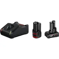 Bosch Set of 2 Professional GBA 2.0Ah + 4.0Ah Batteries - 1600A01NC9