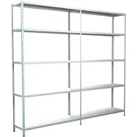 Schulte Legborden zonder grendels, H 2000 x B 2200 x D 500 mm, wit