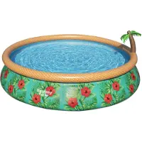 Bestway fast set zwembadset paradise palms opblaasbaar 457x84 cm