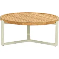 Apple Bee Loungetafel Monaco Coffee Table 75 x 33 Aluminium Teak Oyster Natural