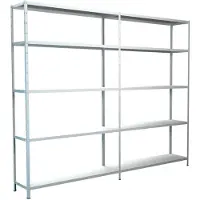 Schulte Legborden zonder grendels, H 2000 x B 2400 x D 500 mm, wit