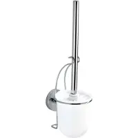 Wenko Vacuum-Loc Toiletborstelhouder Milazzo chroom - WC borstel met houder - Bevestigen zonder boren