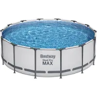 Bestway 5612x Steel Pro Max Ø427x122cm Round Tubular Pool , 15232 Liters