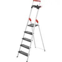 Hailo Trapladder L100 Topline Grijs 5 48 x 101 x 187 cm